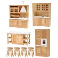 thumbnail image 2 of Miangastore 1 Set of Doll House Kitchen Furniture Decoration Miniature Kitchen Layout Prop Tiny Furniture Model, 2 of 8