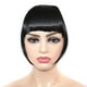 thumbnail image 1 of Pelucas con flequillo para mujer, peluca ondulada suelta, trenza, diadema, flequillo sintético, extensiones de cabello con flequillo térmico para mujer, un solo cepillo, 1 of 2