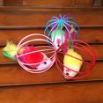 thumbnail image 2 of 3Pcs Cat Interactive Toy Feather Ball With Bell Mouse Cage Toys Plastic Colorful Cat Teaser Toy;3Pcs Cat Interactive Toy Feather Bell Ball Mouse Cage Colorful Teaser Toy, 2 of 8