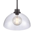 thumbnail image 5 of Atlas Lighting and Home 1-Light Hanging Pendant Ceiling Light Fixture with Dome Shade - 14" Matte, 5 of 6