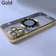 thumbnail image 3 of Original Logo Magnifying Plating Clear Cover For Apple Magsafe Case Iphone 15 14 Plus 11 12 13 Pro Max Magnetism 4K Camera Film, 3 of 5