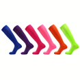 thumbnail image 2 of 1Pairs Unisexe Chaussettes de Compression Colorées Rouge Vert et Bleu Genou Hauts Stocks pour les Hommes et les Femmes Chaussettes de Sport pour les Sports de Course en Plein Air et la Randonnée, 2 of 7