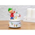 thumbnail image 4 of Charlie Brown and Snoopy Snowy White Glitter 7 x 5 Resin Holiday Musical Figurine, 4 of 6