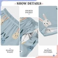thumbnail image 6 of FORMRS Kids Pajama Pants with Pockets Size 6-8Y Boys Lounge Sleep Bottoms, Blue Rabbits, 6 of 8