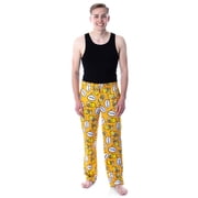 The Simpsons Mens Homer Simpson Bubble Thoughts Adult Loungewear Sleep Pajama Pants