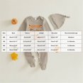 thumbnail image 5 of HCNTES Baby Boy Winter Clothes Newborn Baby Boy Thanksgiving Outfit Little Turkey Romper Jumpsuits One Piece Infant Coming Home Outfit With Knot Hat 2Pcs Clothing Set, 5 of 5