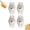 White 4 PCS, variant on 8 Pack Adhesive Caster Wheels, 360° Swivel Sticky Appliance Rollers, Small Casters Sticky Pulley for Kitchen Appliance, Trash Can, Storage Box & Small Furniture (White 4 PCS)