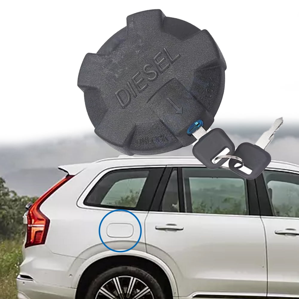 Fuel Tank Cover Gas Cap with Lock Key 1189577 For Volvo Automobiles Exterior Parts