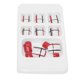 thumbnail image 3 of Uñas de los pies artificiales, 24 piezas de cobertura completa artificial, uñas postizas de cobertura completa, puntas artísticas, confiabilidad excepcional, 3 of 8