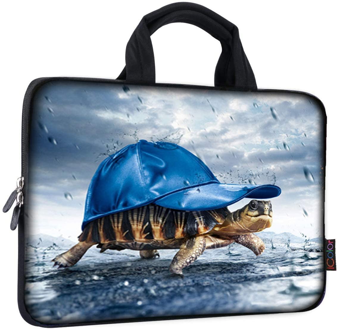 Neoprene Laptop Sleeve Case Gray Turtles Portable Laptop Bag Business Laptop Shoulder Messenger Bag Protective Bag 15.6 Inch