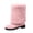 Pink Boots, variant on hopeusnice Round Toe Faux Fur Lined Mid Calf Snow Boots Women Suede Warm Boots for Winter Black 36