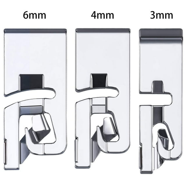 Easter 3Pcs Narrow Rolled Hem Sewing Machine Presser Foot Set Household Sewing Thread Assortment Thread for Thimbles for Hand Extra Large Fall Quilt Kits Thread Standard Size Non Glue compatible
