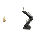 thumbnail image 1 of Escultura de tortuga marina,Estatua de calabaza de latón de 7 cm para escritorio,adorno Feng Shui,Estatua de escalera,Estatua de escalera de libros para trepar,decoración artística,Escultura, 1 of 8