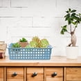 thumbnail image 5 of FUTUREORYY 5Pcs Small Baskets For Shelves Plastic Blue Scratch-resistant Office Supplies, 5 of 5