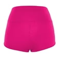 thumbnail image 3 of Tittly Shorts for Women Womens Shorts Womens High Waisted Cut Out Yoga Workout Gym Night Club Butt Lifting Booty Shorts Sweatpants Women Yoga Pants Hot Pink M, 3 of 4