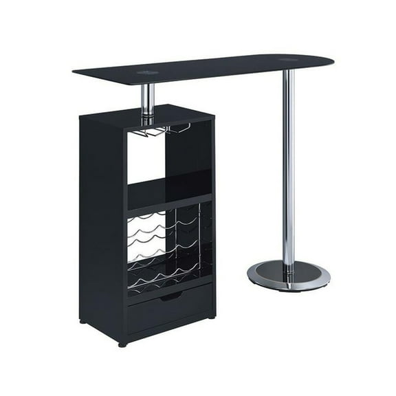Coaster Company Transitional Bar Unit, Black