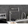 thumbnail image 3 of Kingston Brass KS4708DFL NuWave Deck Mount Pot Filler Faucet, Brushed Nickel, 3 of 8