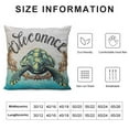 thumbnail image 5 of RUIYC Summer Welcome Throw Pillow Covers Farmhouse Beach House Decorative Lumbar Pillowcases Sea Turtle Cushion Covers for Decor Housewarming Gifts, 5 of 5