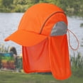 thumbnail image 6 of vlrwzc Outdoor Sun Hat for Men Women Summer Breathable Wide Brim Reflective Fishing Hat with Neck Flap High Visibility Legionnaires Cap, 6 of 7