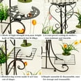 thumbnail image 6 of Vintage Metal Flower Pot Holder Stable Plant Stand Rack Display Garden Decor Shelf for Balcony Patio Yard Outdoor Indoor, 6 of 21