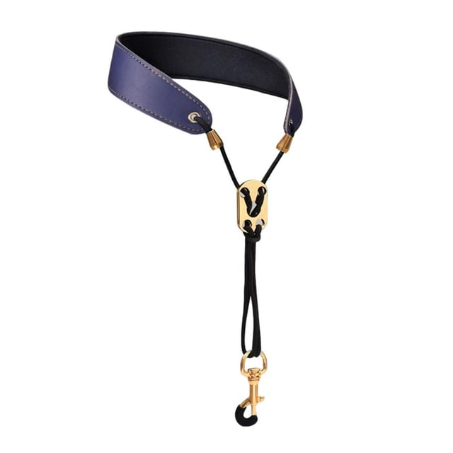 Tachiuwa Saxophone Neck Strap Padded Comfortable for Soprano Saxophone Bass Clarinet Blue