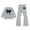 1-Grey3791, variant on WOYY Girls Bow Crew Neck Sweatshirt and Flared Pants Outfits Cute Casual Sweatsuit for Kids, Sizes 3-10