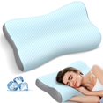 thumbnail image 1 of Almohada cervical Polovo de espuma viscoelástica con efecto refrescante y diseño ergonómico, 1 of 7
