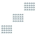 thumbnail image 3 of relayinert 100bag Mudguard Metal Clips - Effortlessly Vehicles Fittings Metal Is Firm And Durable Car Modification Fasteners Silver 100pcs 3Set, 3 of 6