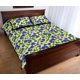 thumbnail image 3 of Juego de cama acolchado con estampado de hojas de arándano, 3 of 5