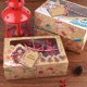thumbnail image 4 of Bewildely Paquete de 9 cajas de regalo de Navidad, papel Kraft, decoración de ventanas, galletas, embalaje, Papá Noel, regalos de Año Nuevo, Kits de decoración para fiestas, 4 of 6