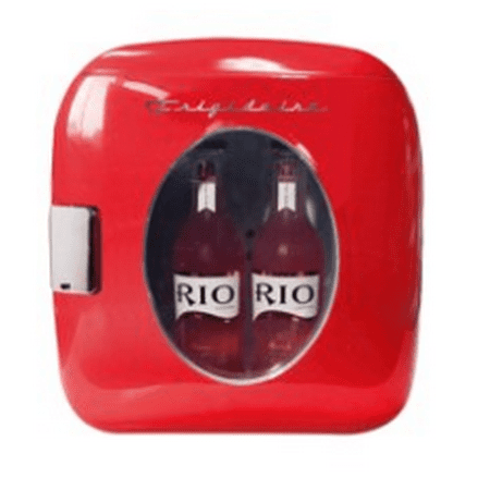Frigidaire Portable Retro 12-Can Mini Fridge EFMIS462, Red