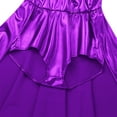 thumbnail image 6 of IBTOM CASTLE Women Trapeze Artist Fancy Dress Circus Costume Metallic Jumpsuit Leotard Gymnastic Stage Performace Dancewear XL Purple, 6 of 8