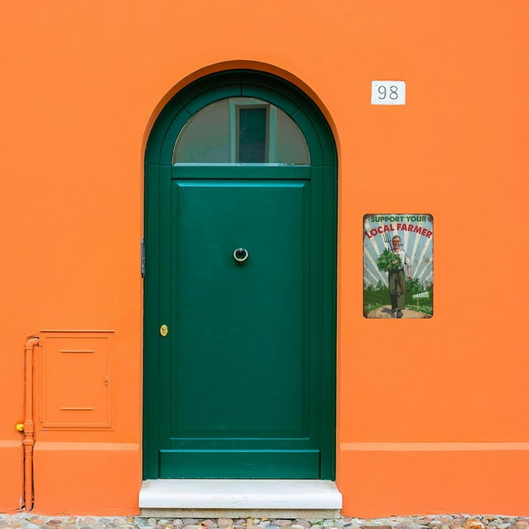 Weed Support Your Local Farmer Tin Sign - 8x12 Inch Retro Metal Wall Decor