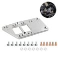 thumbnail image 4 of Placa Adaptadora De Montaje De Motor, Placa De Conversión De Montaje De Motor Fácil De Instalar, Kit De Intercambio De Plata Compatible Para Automóviles, Vehículos Y Automóviles Serendint VI005290-00, 4 of 7