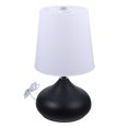 thumbnail image 4 of WESIEVYA Touch Switch Night Table Lamps Iron Black 1Pc Scandinavian Minimalist Decor, 4 of 8