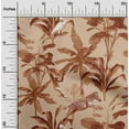 thumbnail image 2 of oneOone Viscose Jersey Light Brown Fabric Tropical Animal Craft Projects Decor Fabric Printed By The Yard 60 Inch Wide, 2 of 4