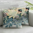 thumbnail image 3 of Creowell Throw Pillow Covers Summer Style Super Soft Succulent Cactus Flower Pillow Covers Plants Leaves Throw Pillow Cases Cushion Covers for Home Sofa Couch Pillowcase 24x24in, 3 of 5
