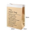 thumbnail image 3 of Coofit 6PCS Paper Gift Bag Fashion Creative Letters Kraft Paper Bag Kraft Gift Bag, 3 of 10