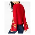 thumbnail image 2 of I.N.C Womens Femme Pullover Blouse, Red, Medium, 2 of 2