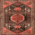 thumbnail image 1 of Ahgly Company Machine Washable Indoor Square Traditional Rust Pink Area Rugs, 4' Square, 1 of 7