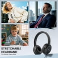 thumbnail image 4 of Auriculares Wuopzf USB C con micrófono externo con cable, control de volumen, 4 of 7