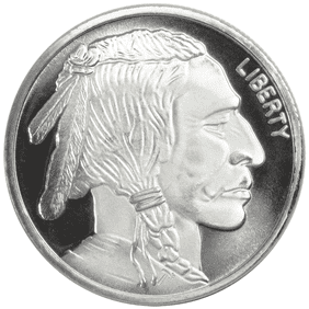 Collectible 1 Troy oz Buffalo .999 Fine Silver Round