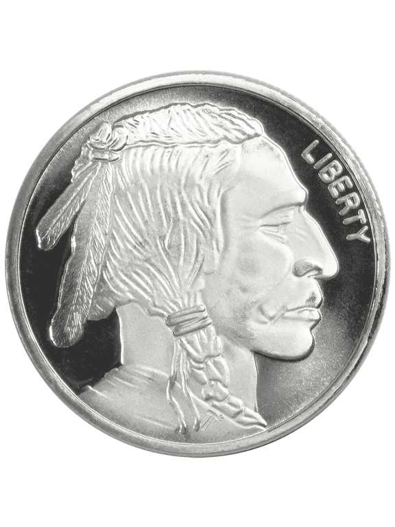 Collectible 1 Troy oz Buffalo .999 Fine Silver Round