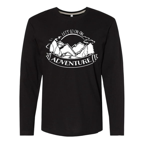 Inktastic Let's go on an Adventure Mountains Long Sleeve T-Shirt
