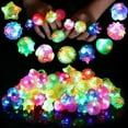 thumbnail image 6 of CNKOO 20 Pcs LED Light Up Ring -Finger Toys Novelty Glow in the Dark Soft Jelly Blinking Rings Party Favors for Adults Kids Bachelorette Party Halloween Concert Gifts, 6 of 7