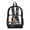 Astronaut Guitar Moon, variant on Heavy Duty Clear Backpack 17 Inch, Boy Reading School Print Fabric & PVC Transparent Bag, One Pocket See Through Bookbag for School College Security