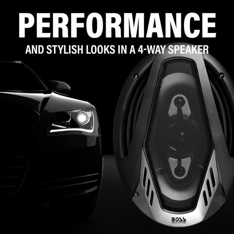 Boooon!! BOSS NX694 Onyx 6x9 inch Car Speakers - 800 Watts, 4 Way, Full