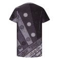 thumbnail image 4 of Fesfesfes Tunic Tops Women Casual Printed Short Sleeve Round Neck Pullover Blouse T-shirt Tops Short Sleeve T Shirts for Women 3XL(US:14), 4 of 5