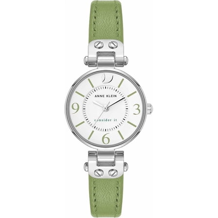 Anne Klein Sustainable Leather Strap Ladies Watch