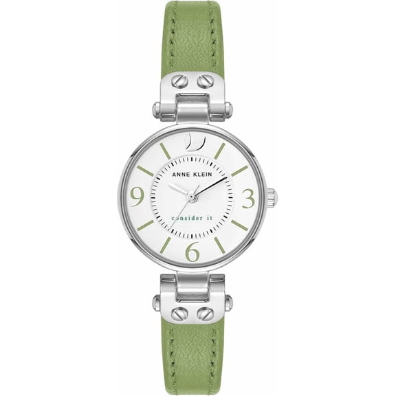 Anne Klein Sustainable Leather Strap Ladies Watch